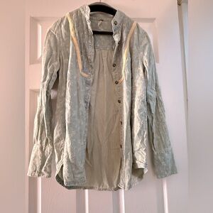 Free People Light Denim Shirt